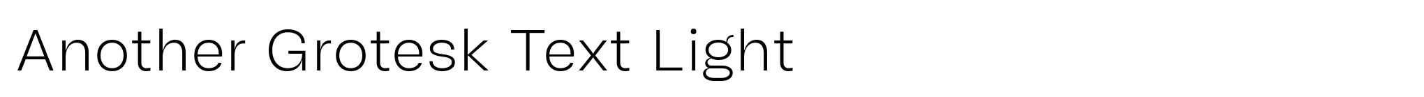 Another Grotesk Text Light image